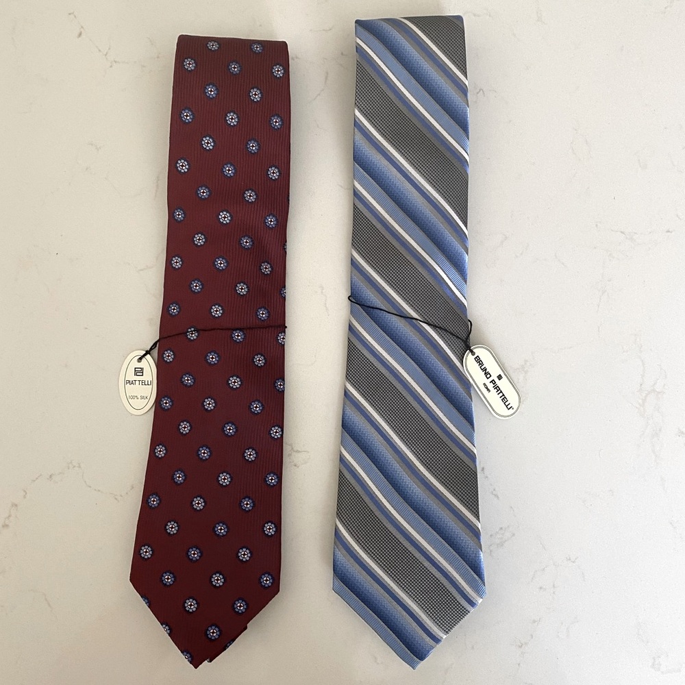 NWT Bruno Piattelli Silk Ties
